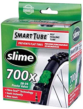 Slime Slime Smart Presta Valve Self-Healing Inner Tube - Black, 28 Inch