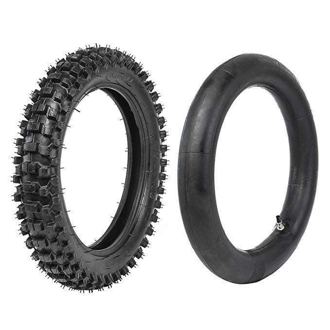 JCMOTO Motocross Tire and Inner Tube kit 90/100-14 For Pit PRO Trail Dirt Bike | Off Road Motorcycle Tires