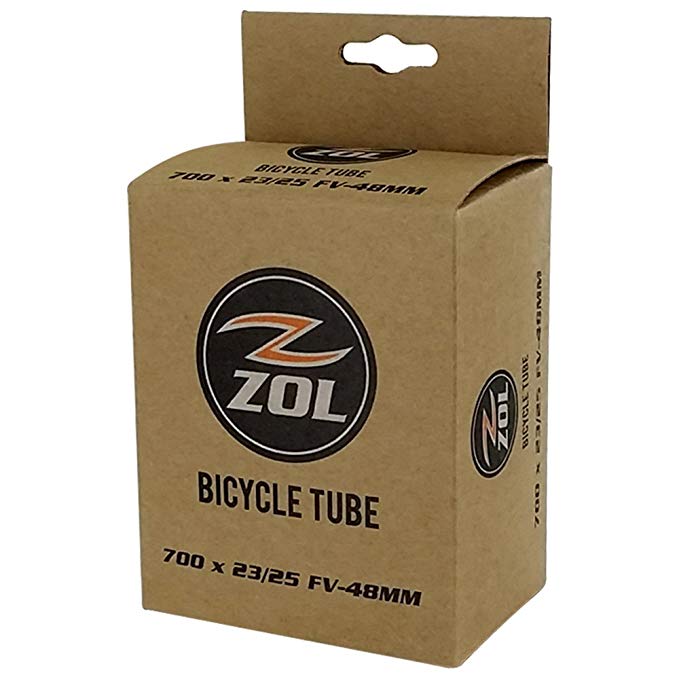 Zol Road Bicycle Bike Inner Tube 700x23/25C Presta/French 48mm Valve