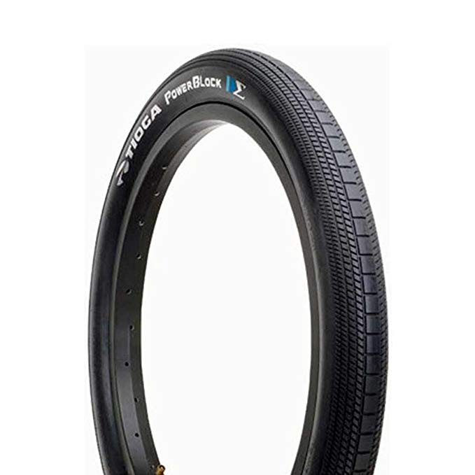 Tioga PowerBlock Wire Bead Tire, Black/Black, 24x1.75-Inch