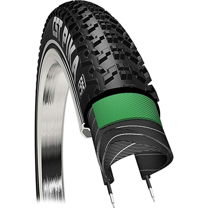 CST Pika Gravel Tire 700x42, Dual Compound, 60tpi, Steel Bead, EPS Puncture Protection, Black
