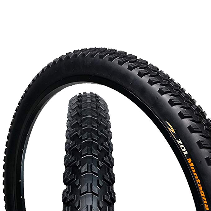 Zol Montagna MTB Mountain Wire Bike Bicycle Tire 27.5x2.125 Black